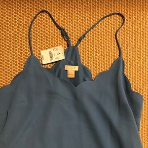 J. Crew scallop v-neck tank top